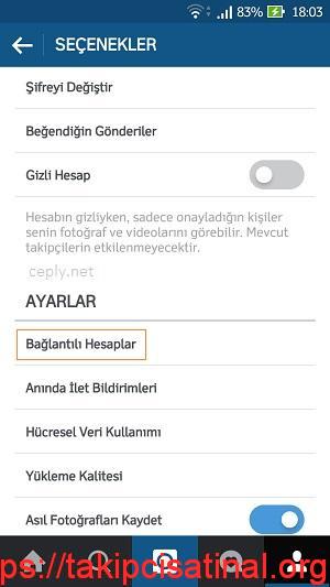 Instagram Bağlantısını Kesmek