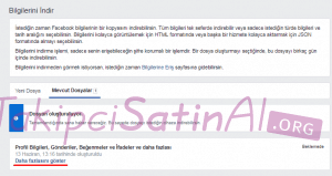 facebook uzerinden silinen mesajlari postlari geri getirmek mumkun mu