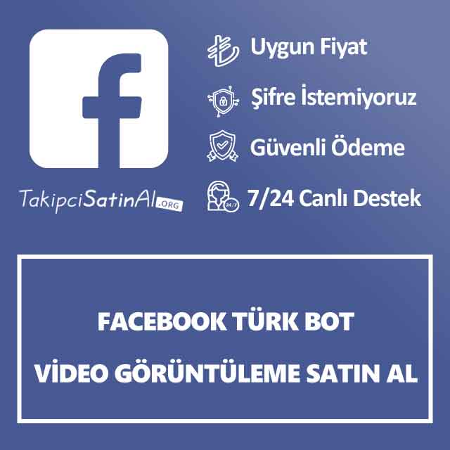 facebook türk bot video görüntüleme satın al