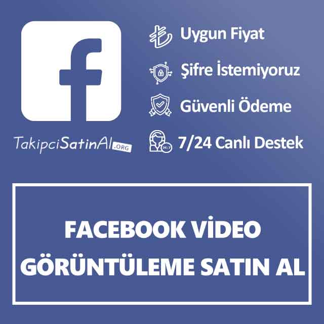 facebook video görüntüleme satın al