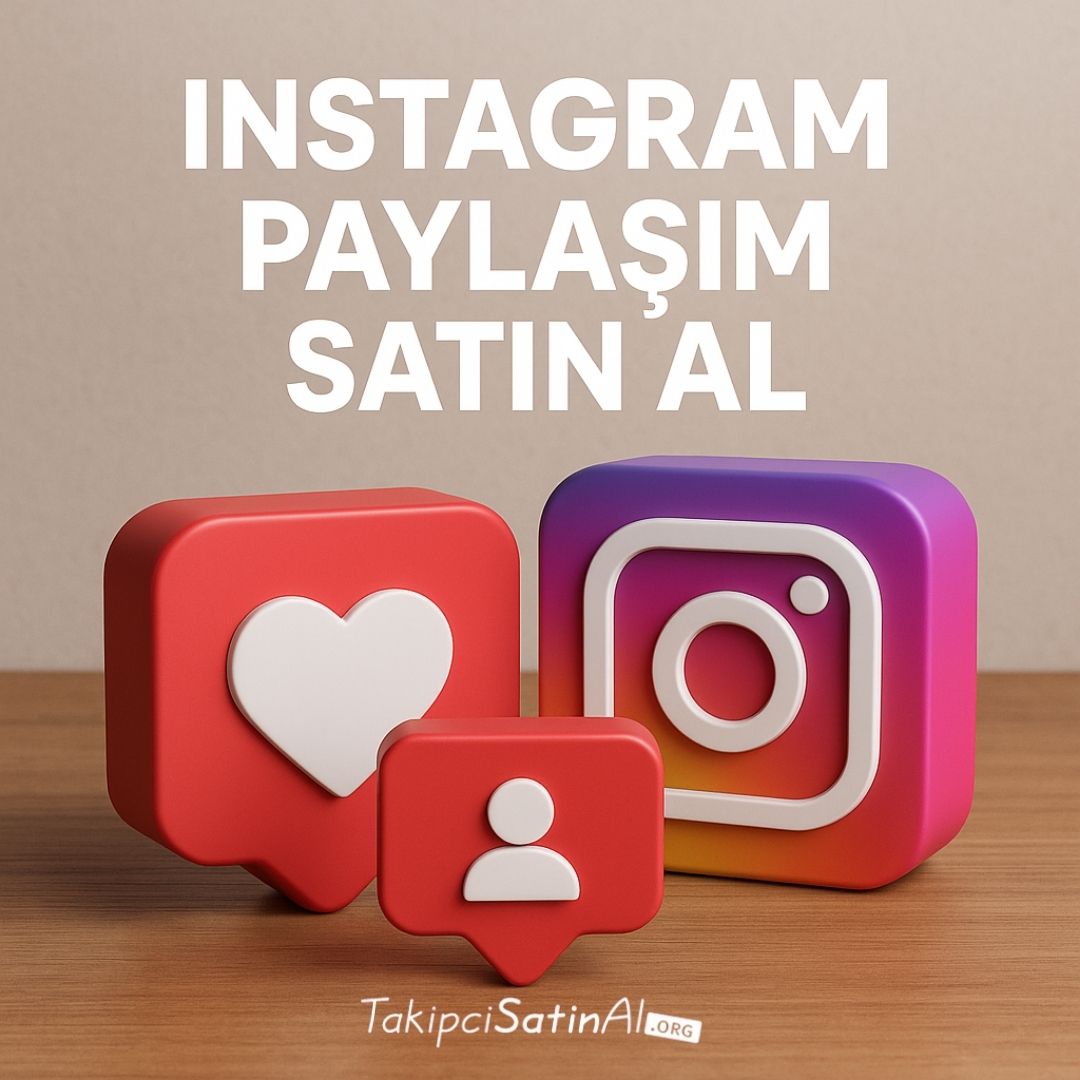 Instagram paylaşım satın al yazan 3d görsel