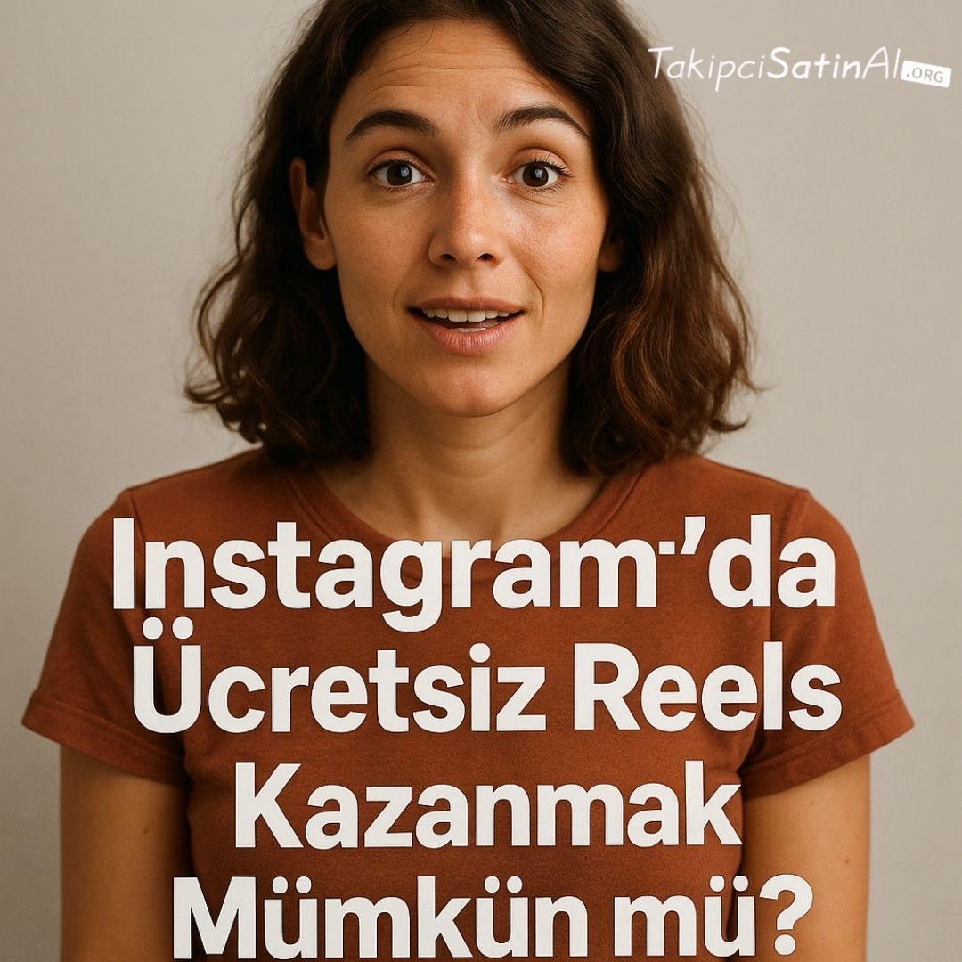 instagram ücretsiz izlenme ve görntülenme kazanmak mümkün mü yazan ve meraklı bir yüz içeren kare formatta foroğtaf